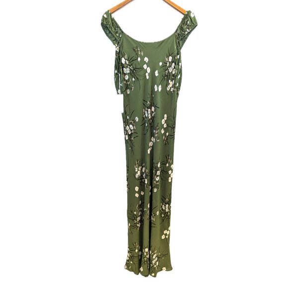 NWT Reformation | Green Floral Demy Midi Dress "Lomita" | Size XL - Picture 9 of 13